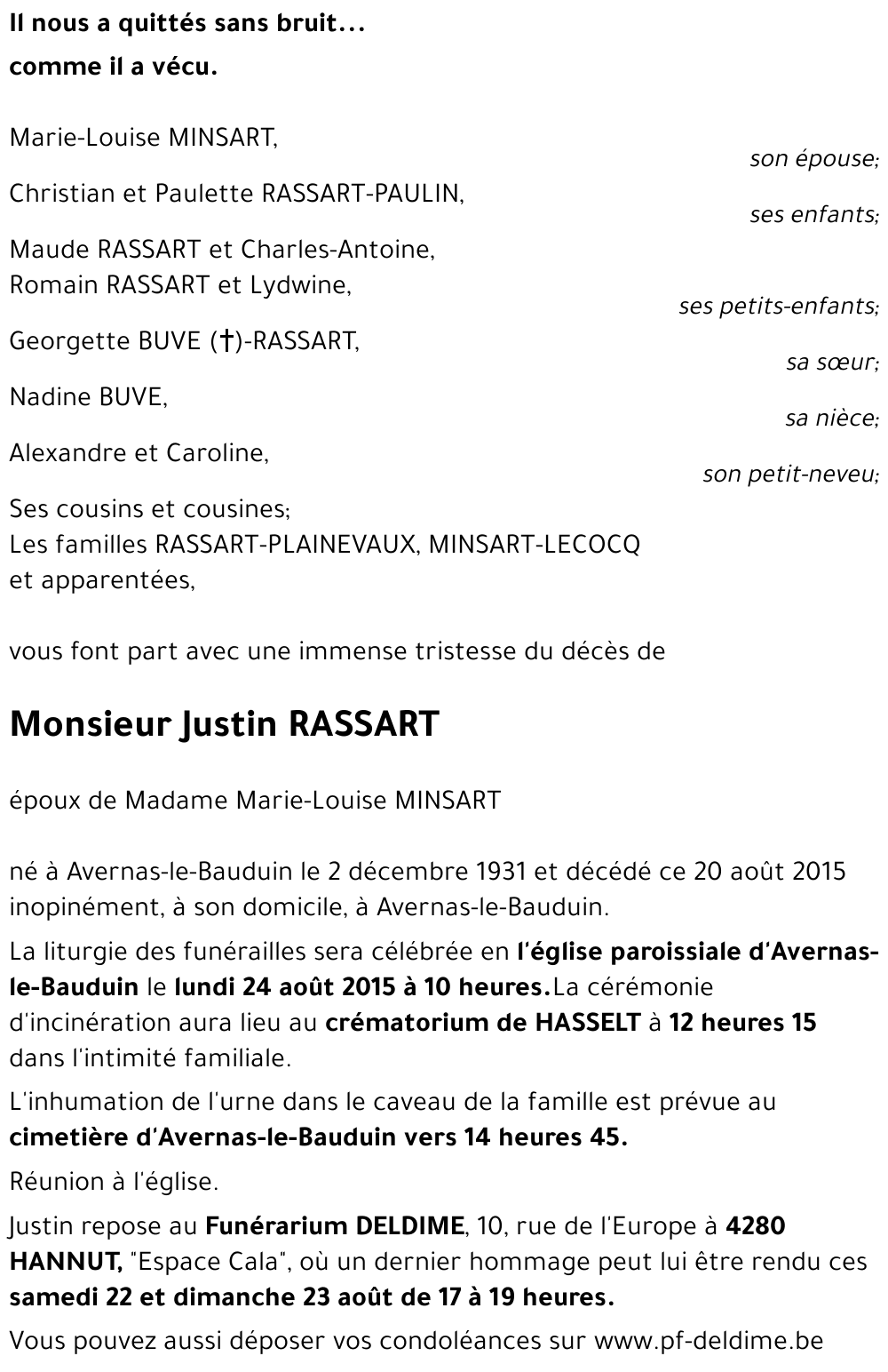 Justin RASSART