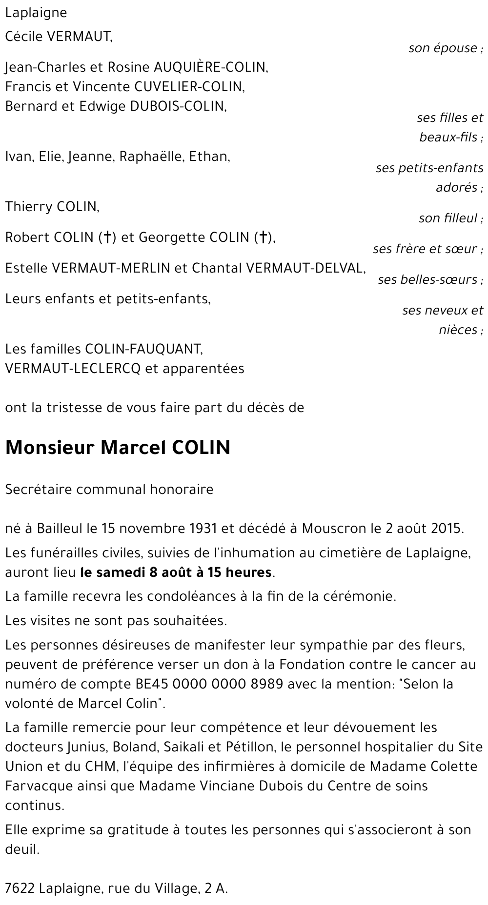 Marcel COLIN