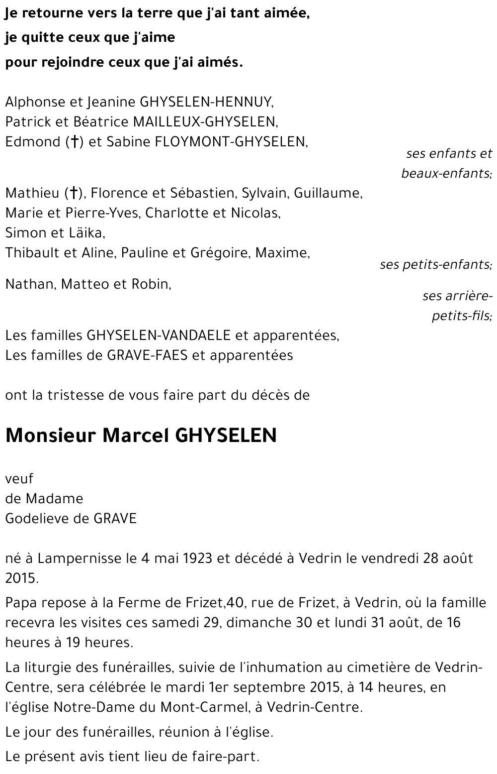 Marcel GHYSELEN