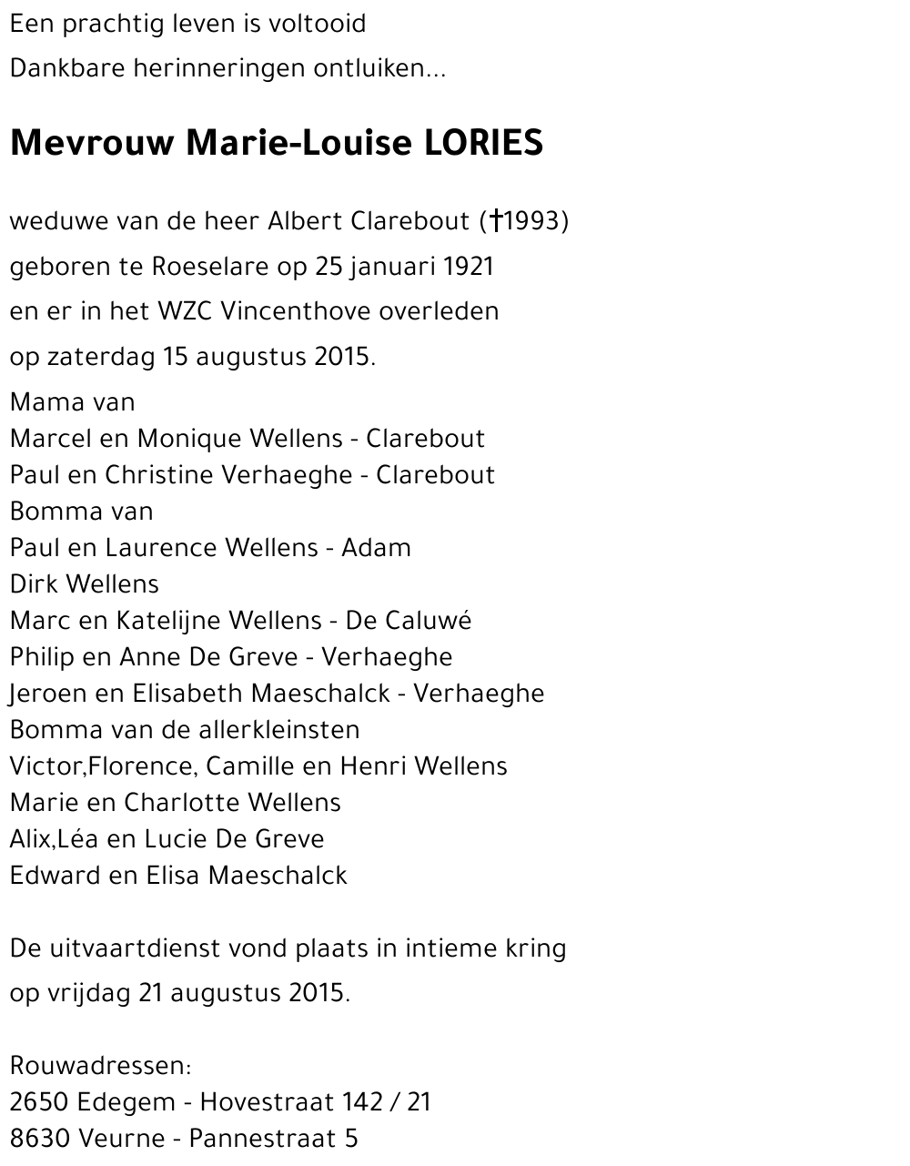 Marie-Louise LORIES