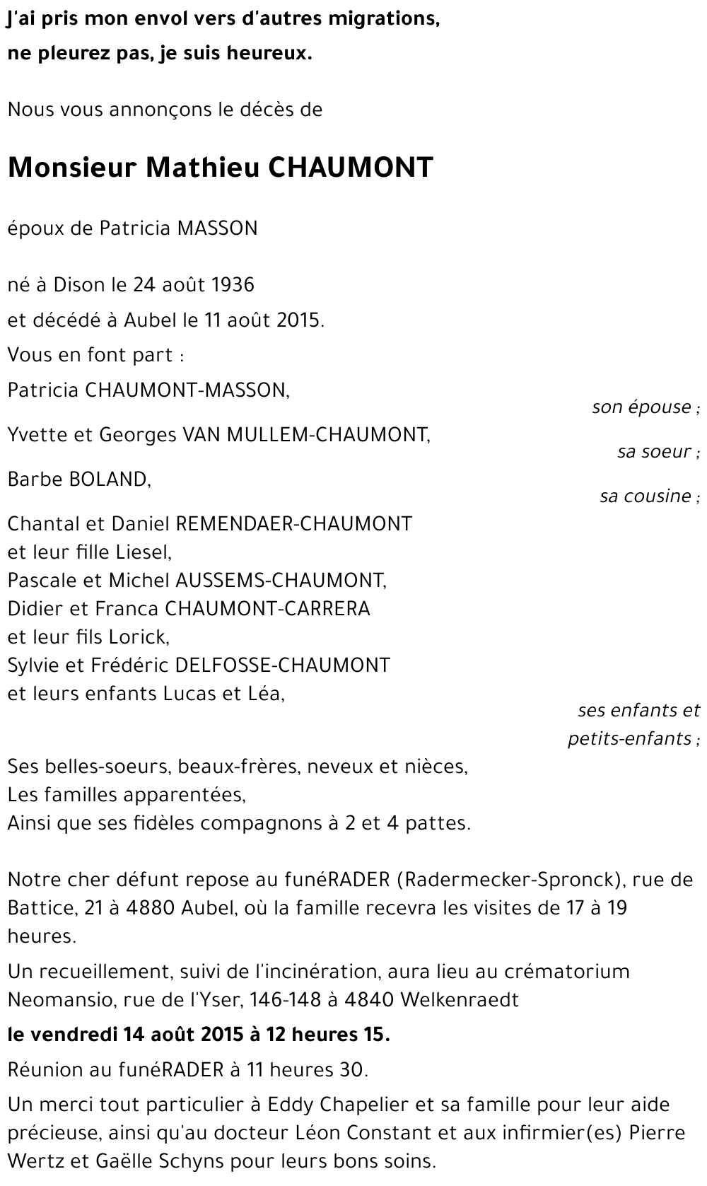 Mathieu CHAUMONT