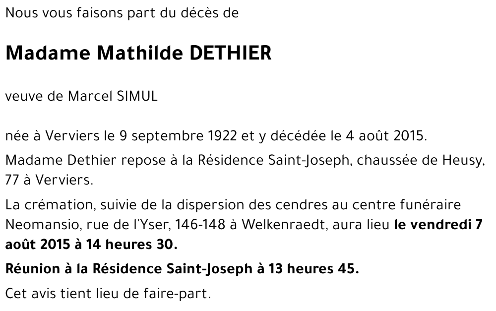 Mathilde DETHIER