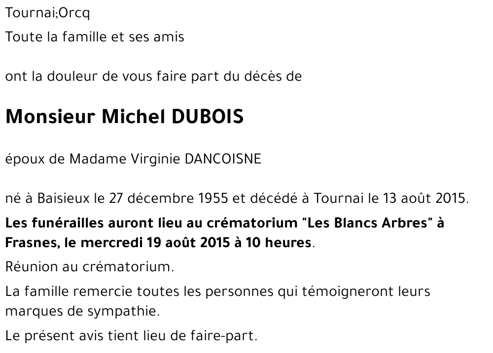 Michel DUBOIS