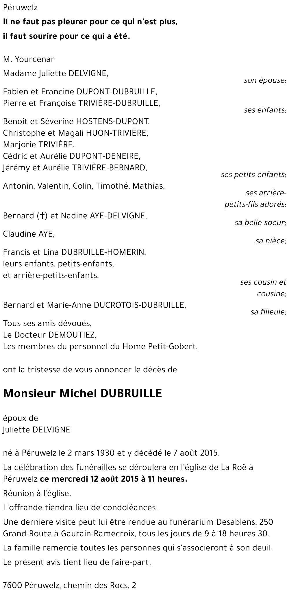 Michel DUBRUILLE