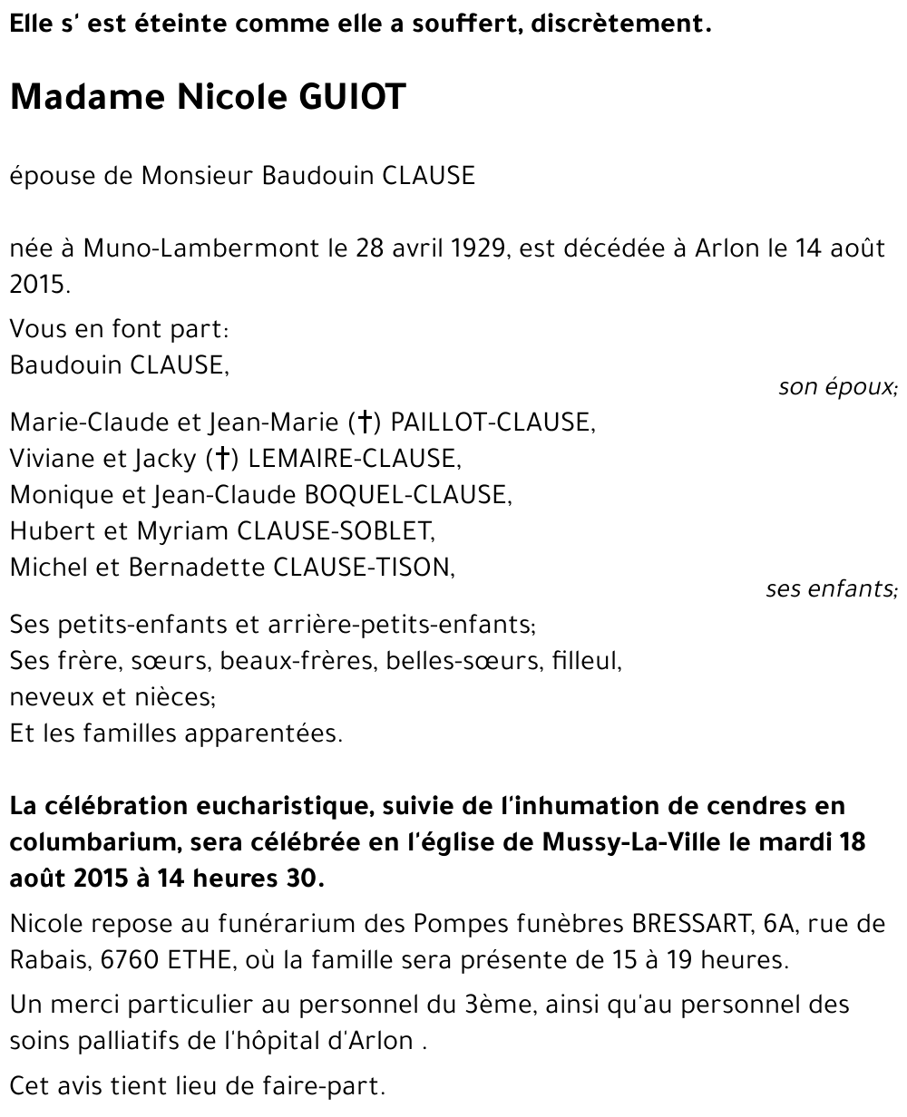 Nicole GUIOT 