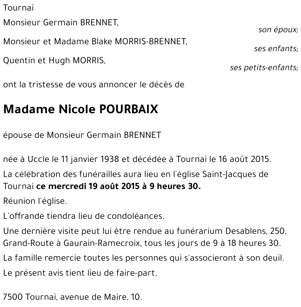 Nicole POURBAIX