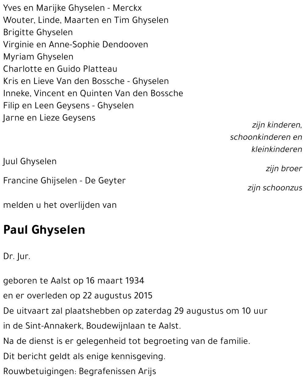 Paul Ghyselen