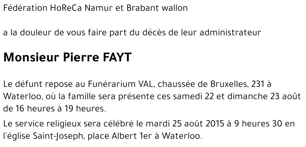 Pierre FAYT