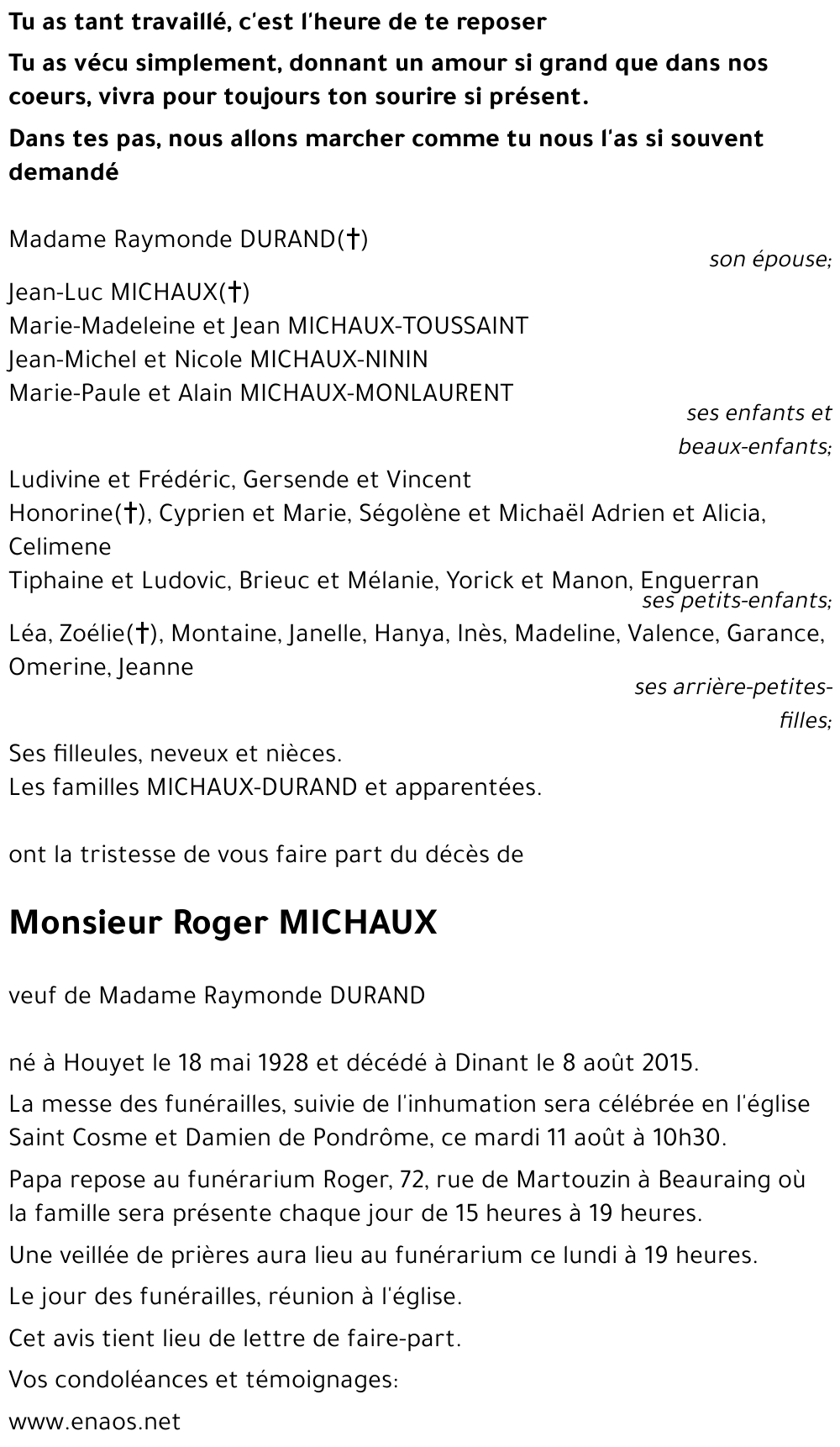 Roger MICHAUX
