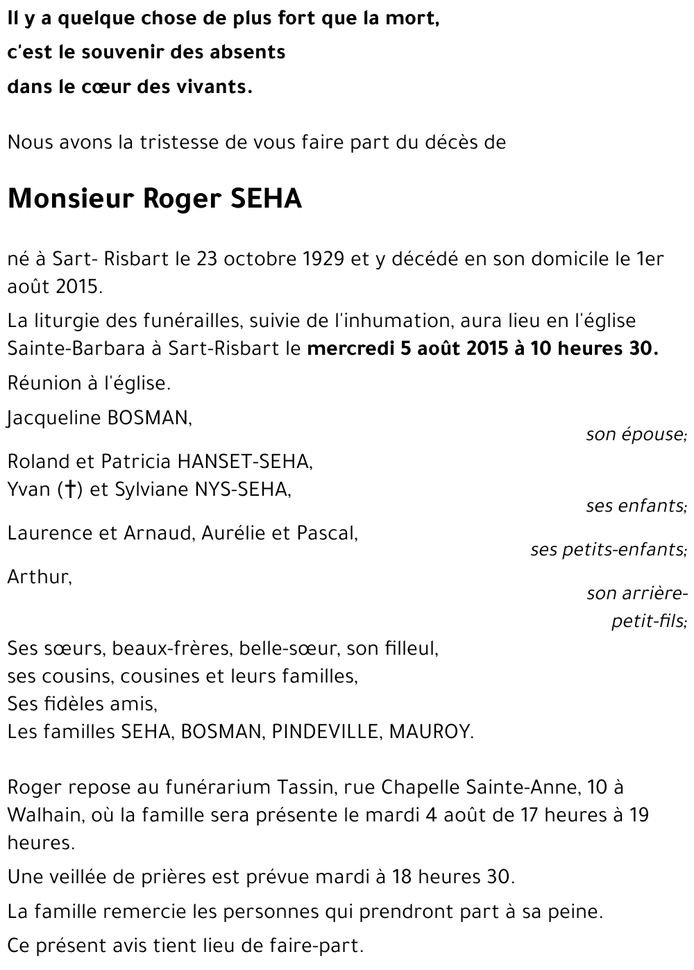 Roger SÉHA