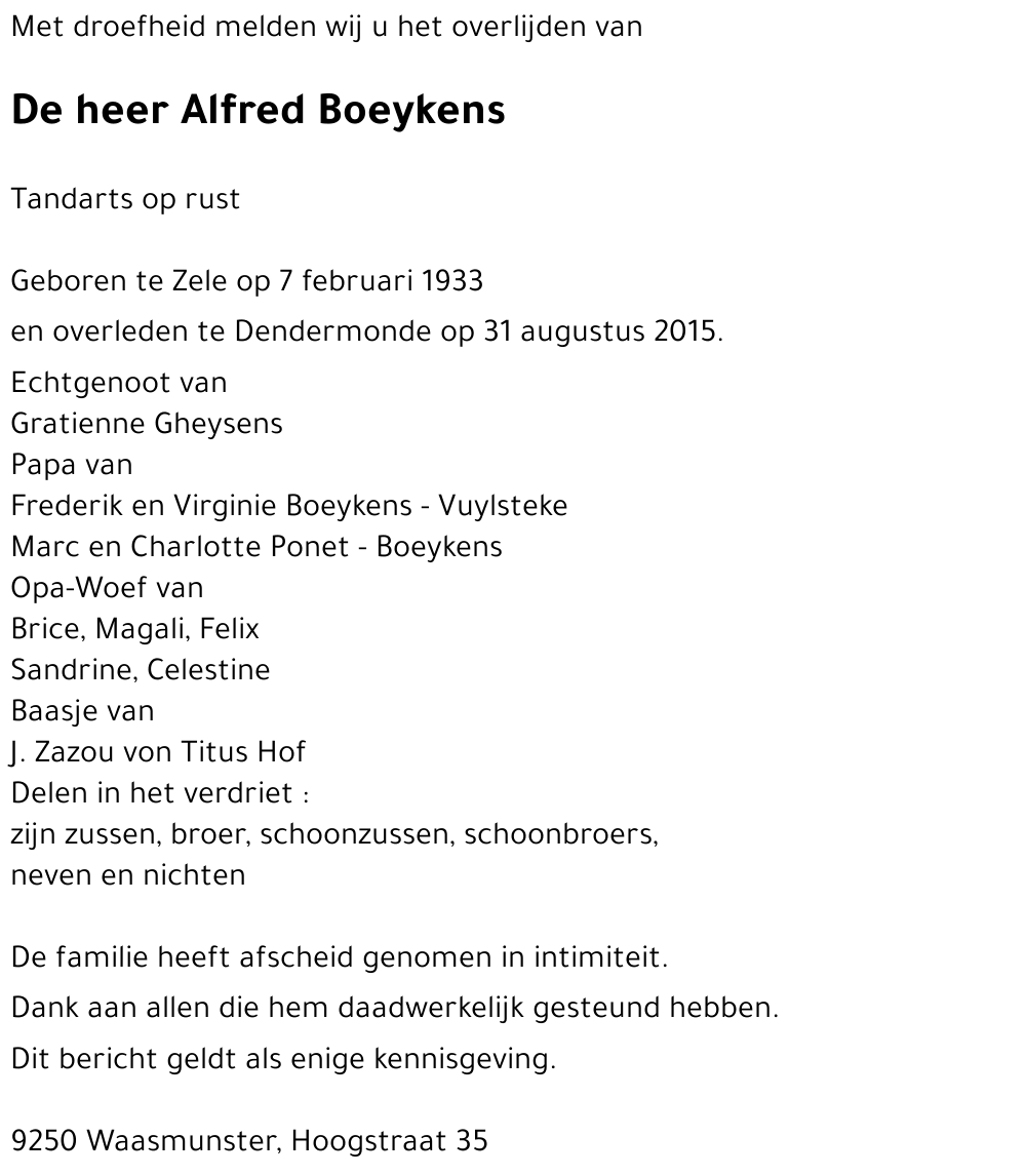 Alfred Boeykens