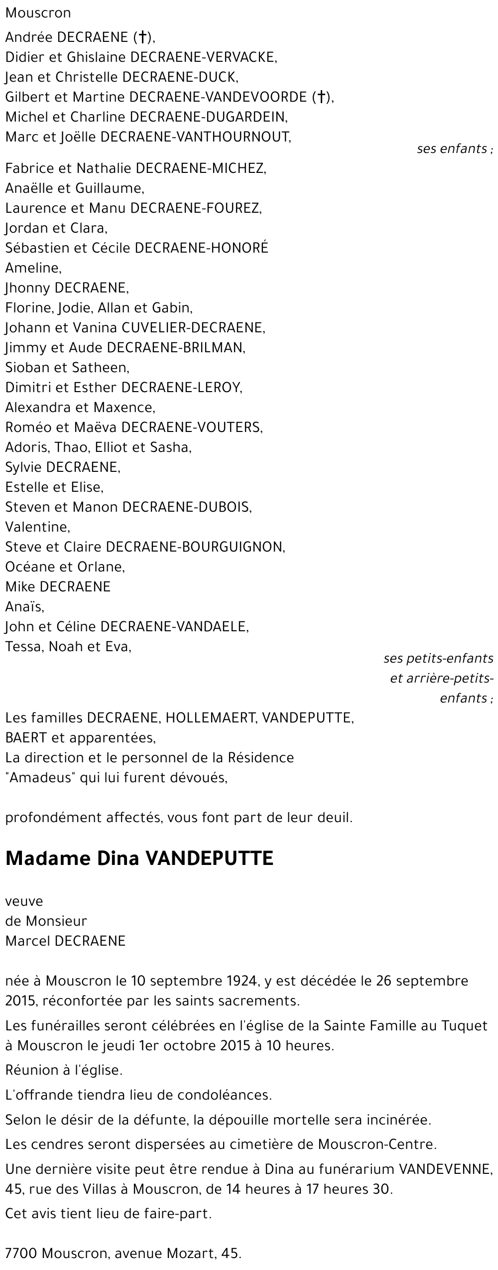 Dina VANDEPUTTE