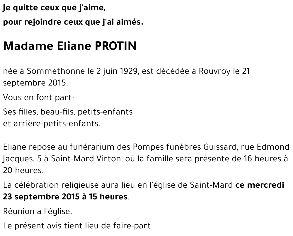 Eliane PROTIN