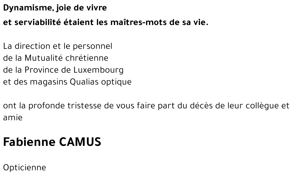 Fabienne CAMUS