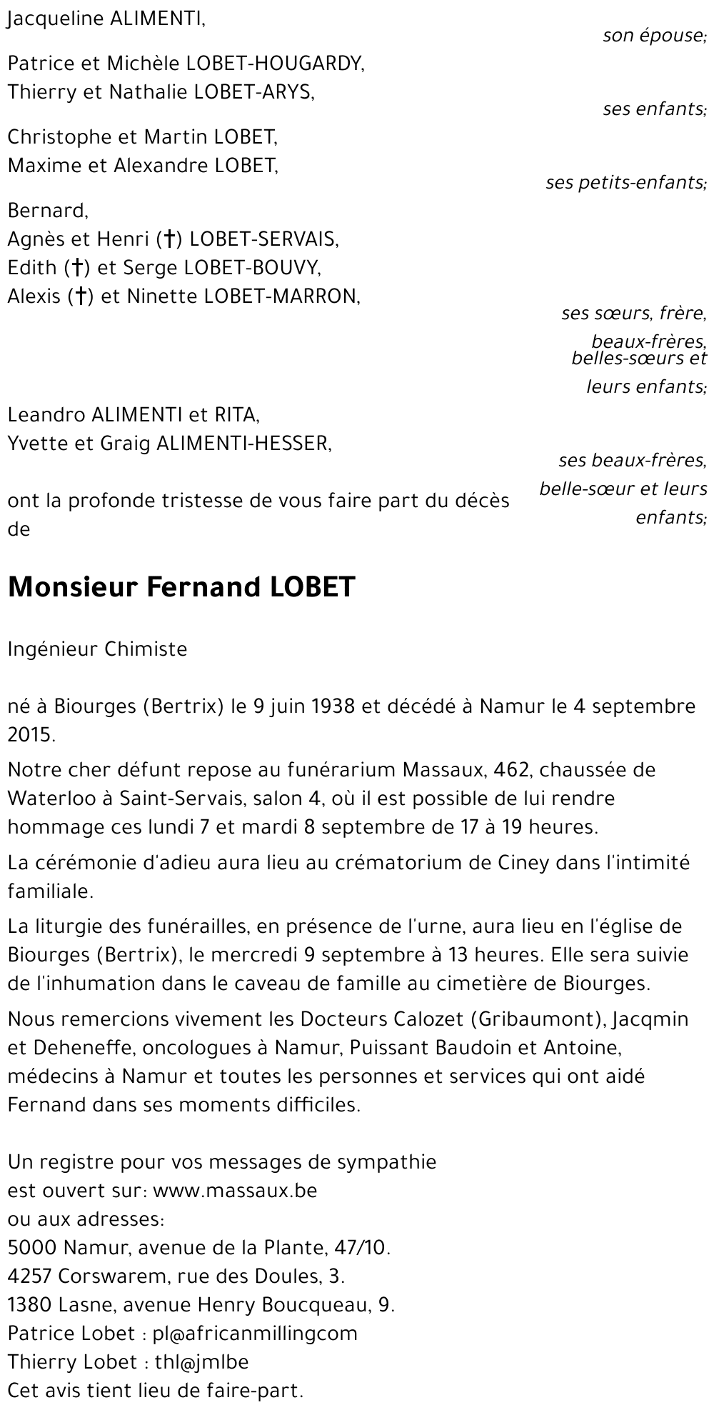 Fernand LOBET