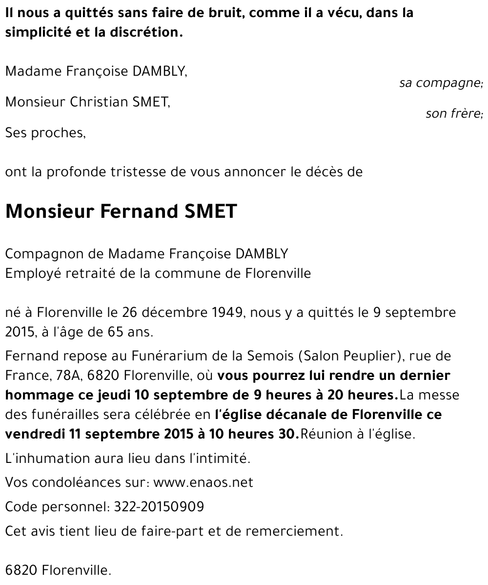 Fernand SMET
