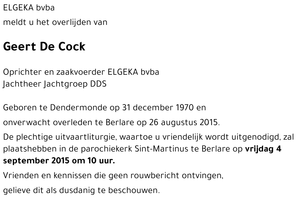 Geert De Cock