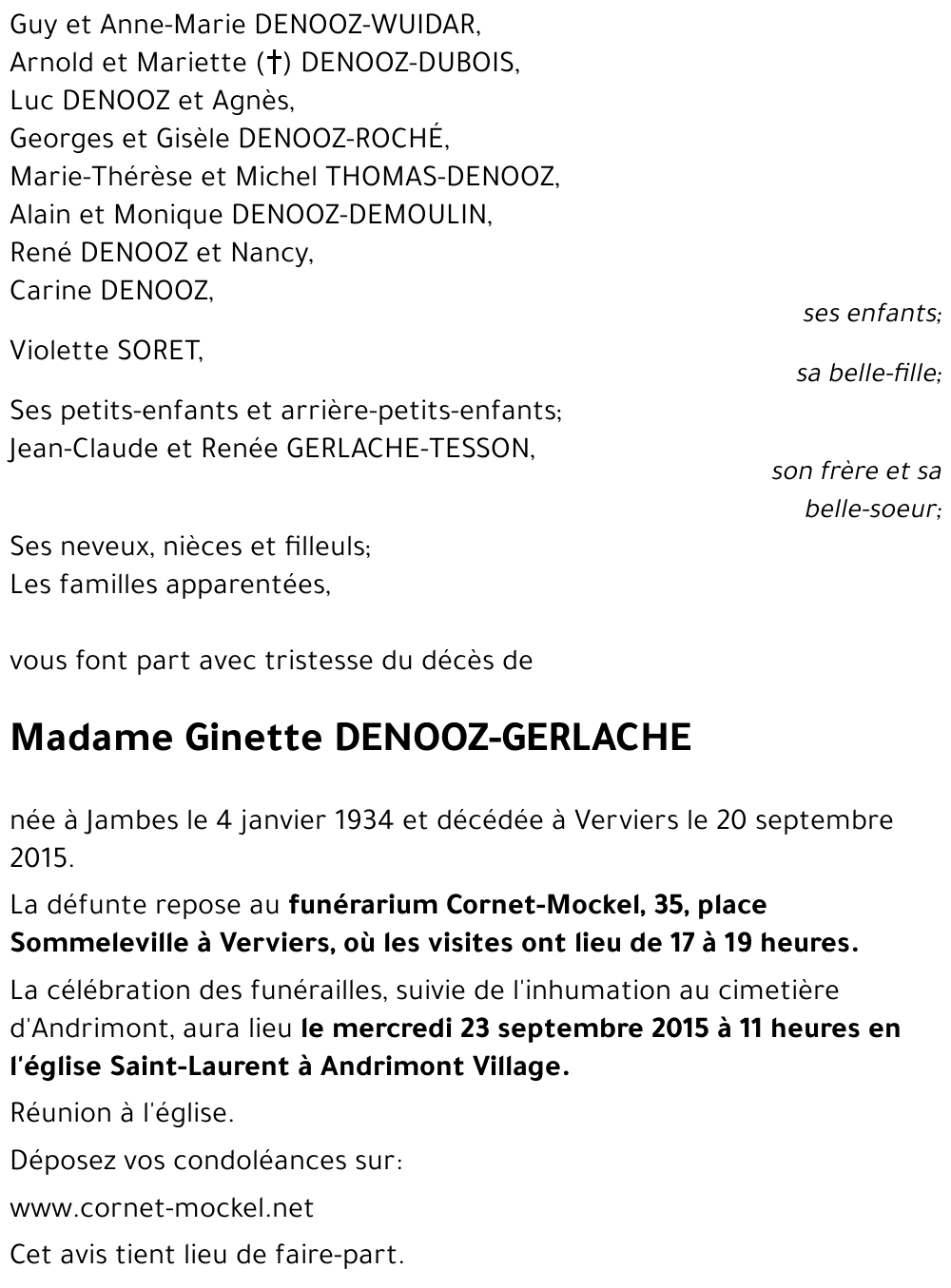 Ginette GERLACHE