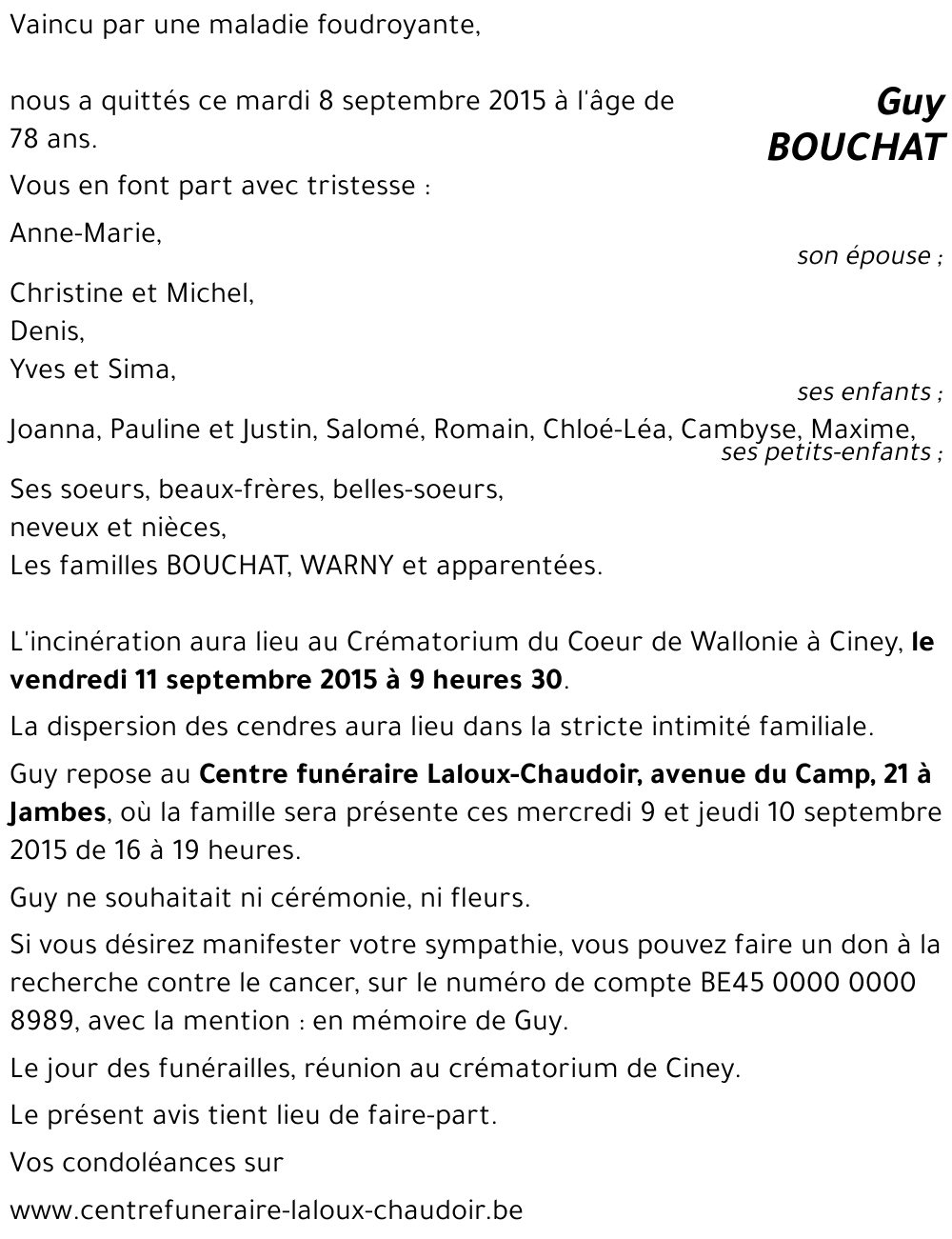 Guy BOUCHAT