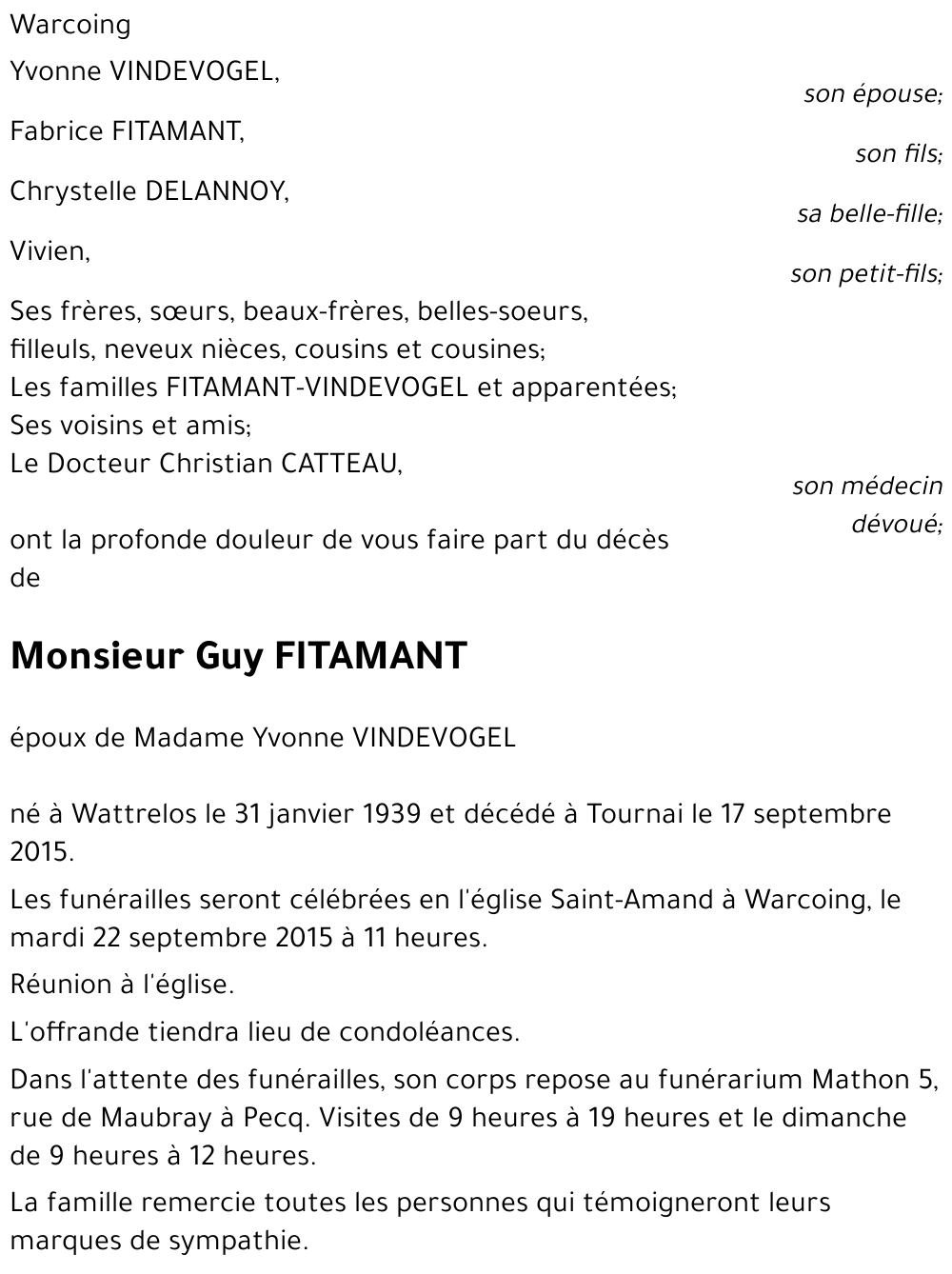 Guy FITAMANT