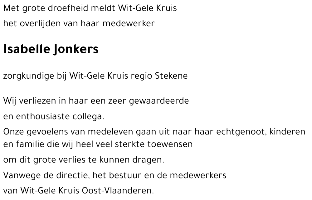 Isabelle Jonkers