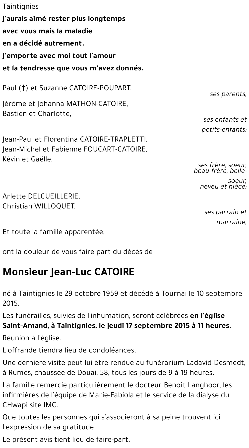 Jean-Luc CATOIRE
