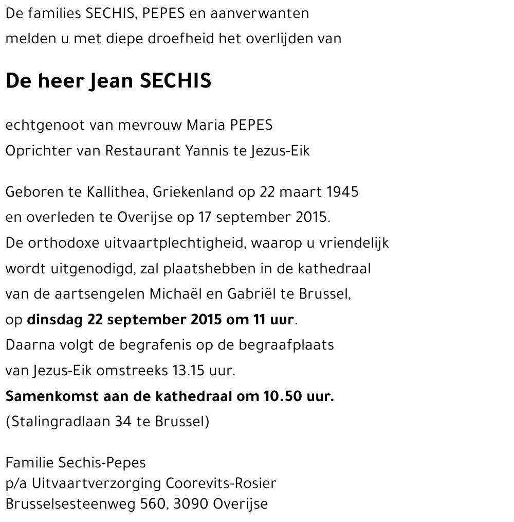 Jean SECHIS
