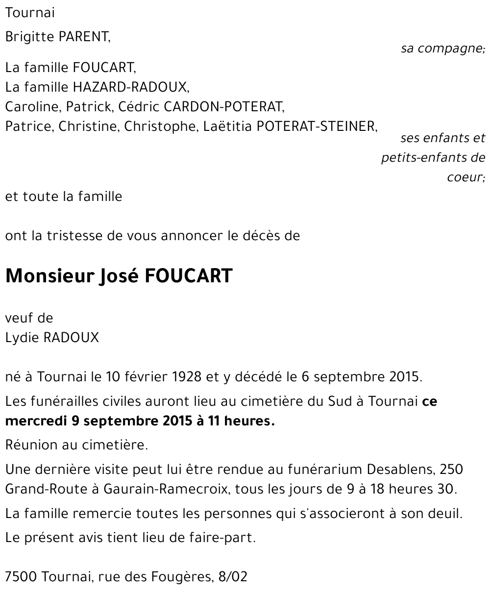 José FOUCART