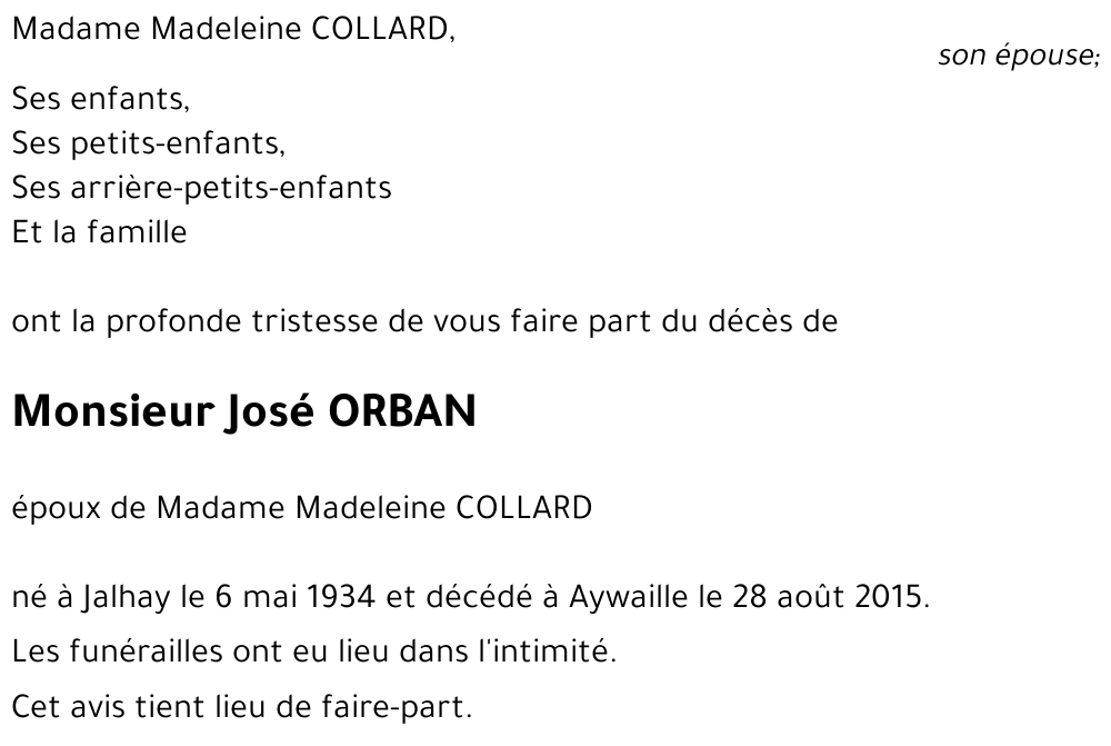 José ORBAN