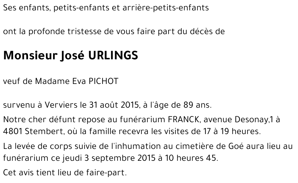 José URLINGS