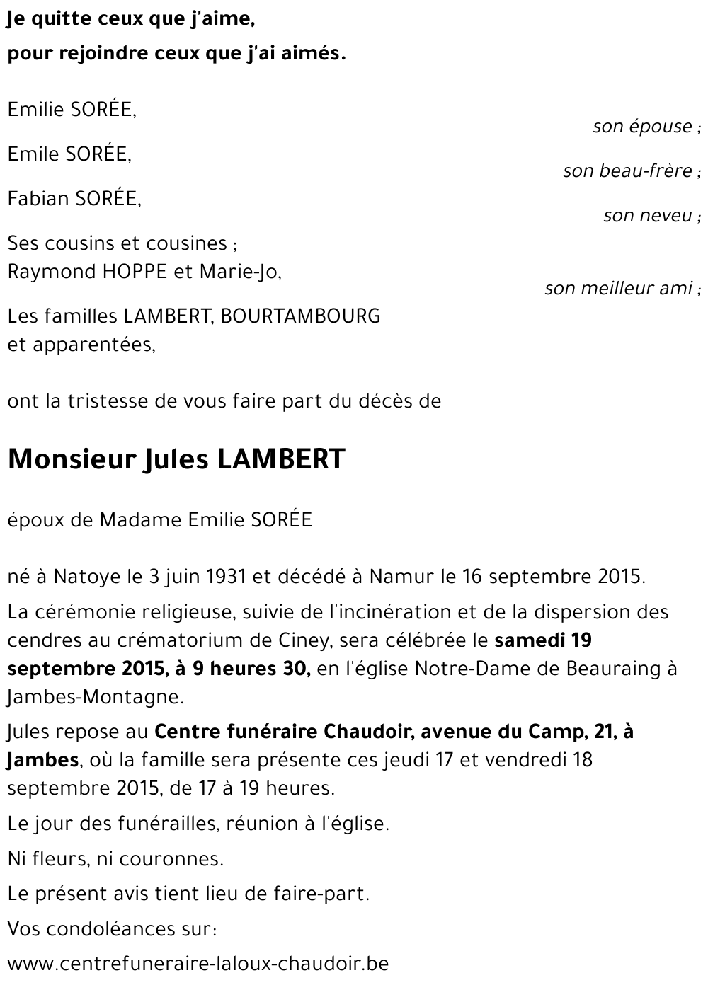 Jules LAMBERT