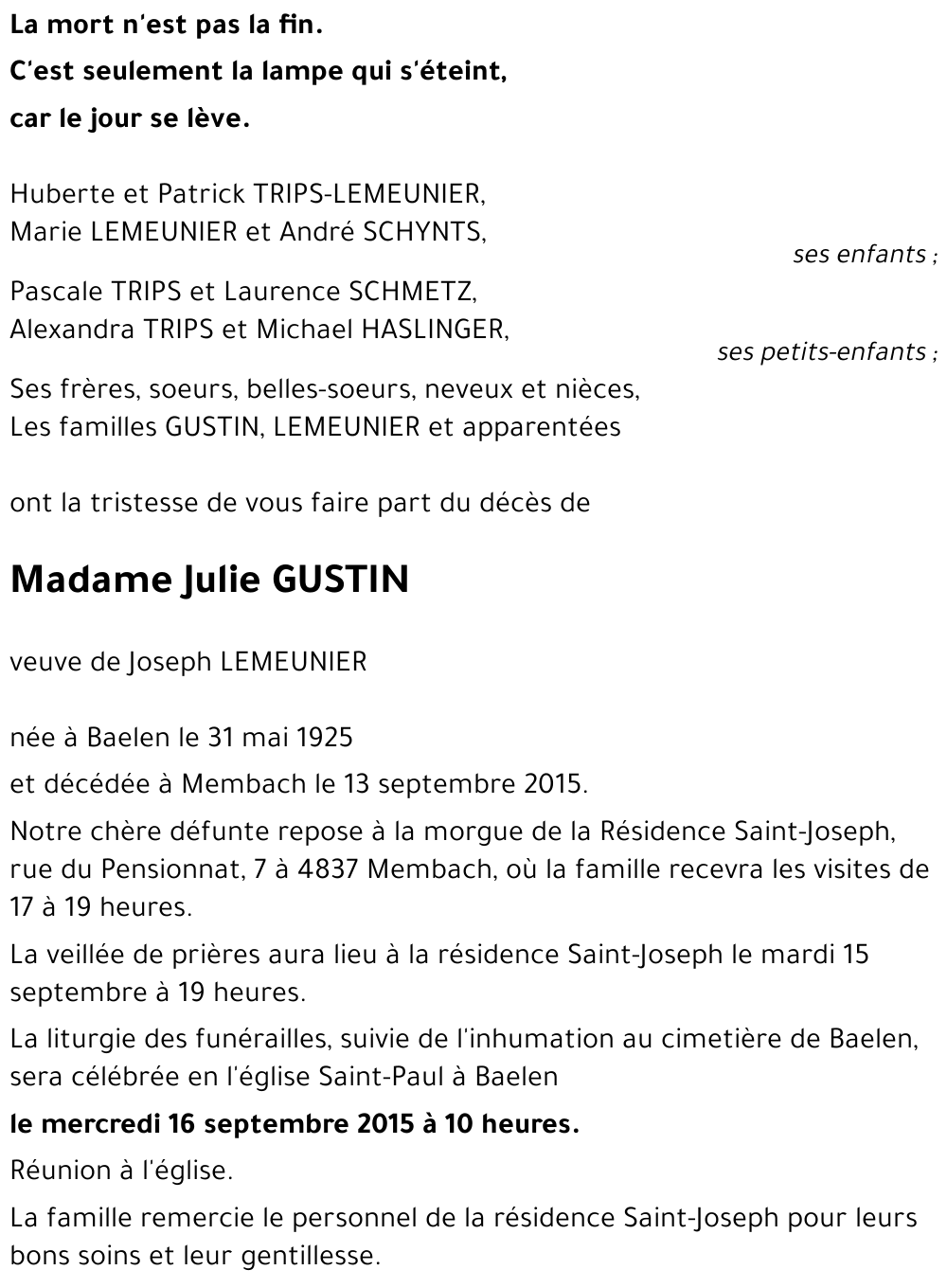 Julie GUSTIN