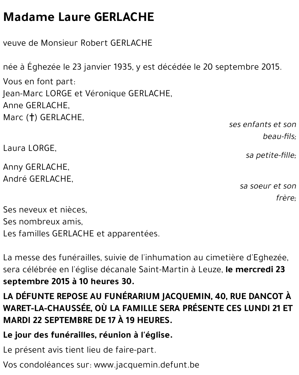 Laure GERLACHE