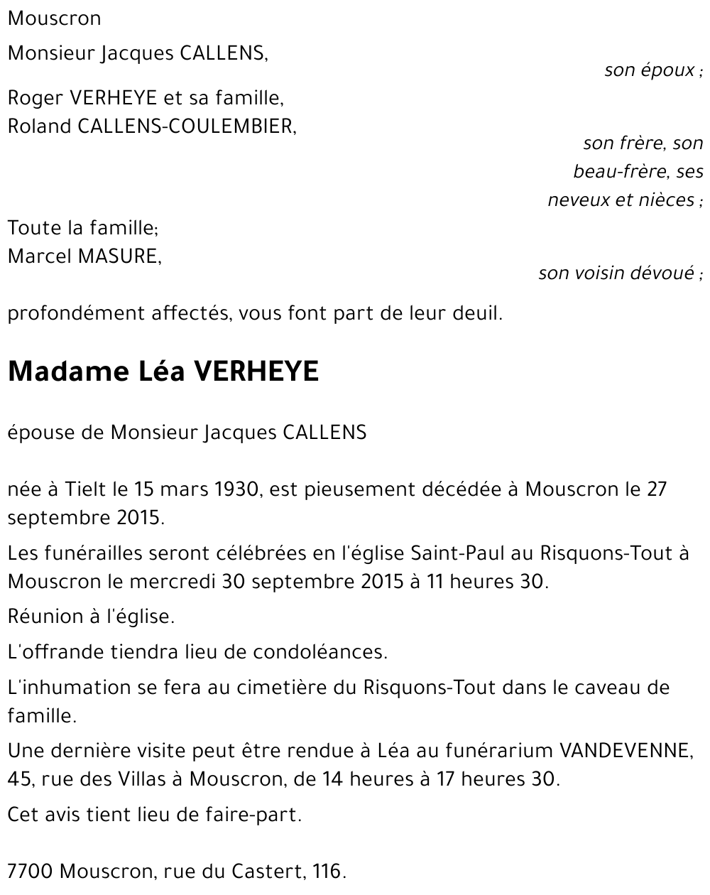Léa VERHEYE