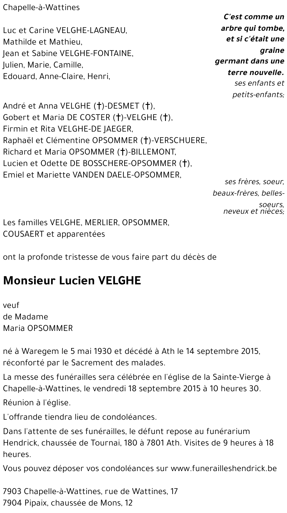 Lucien VELGHE
