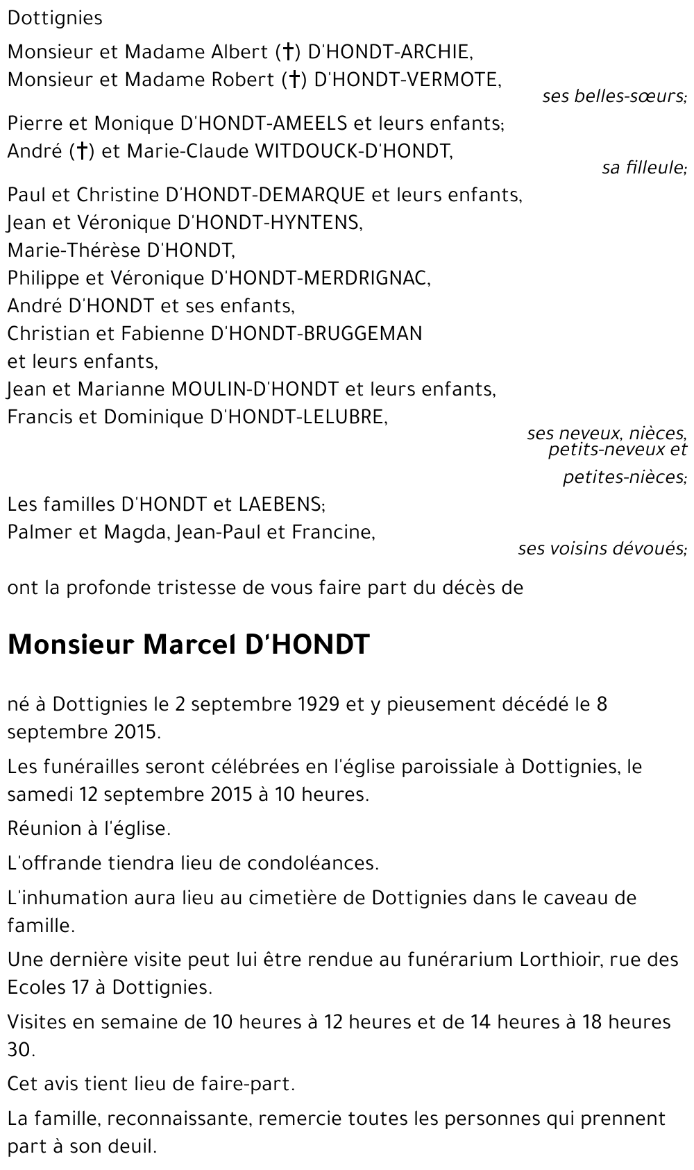 Marcel D'HONDT