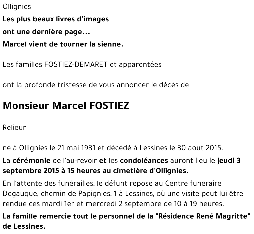 Marcel FOSTIEZ