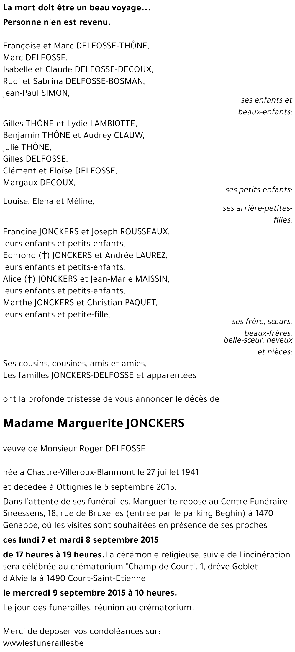 Marguerite JONCKERS