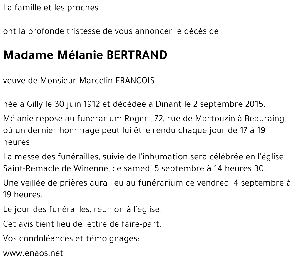 Mélanie BERTRAND