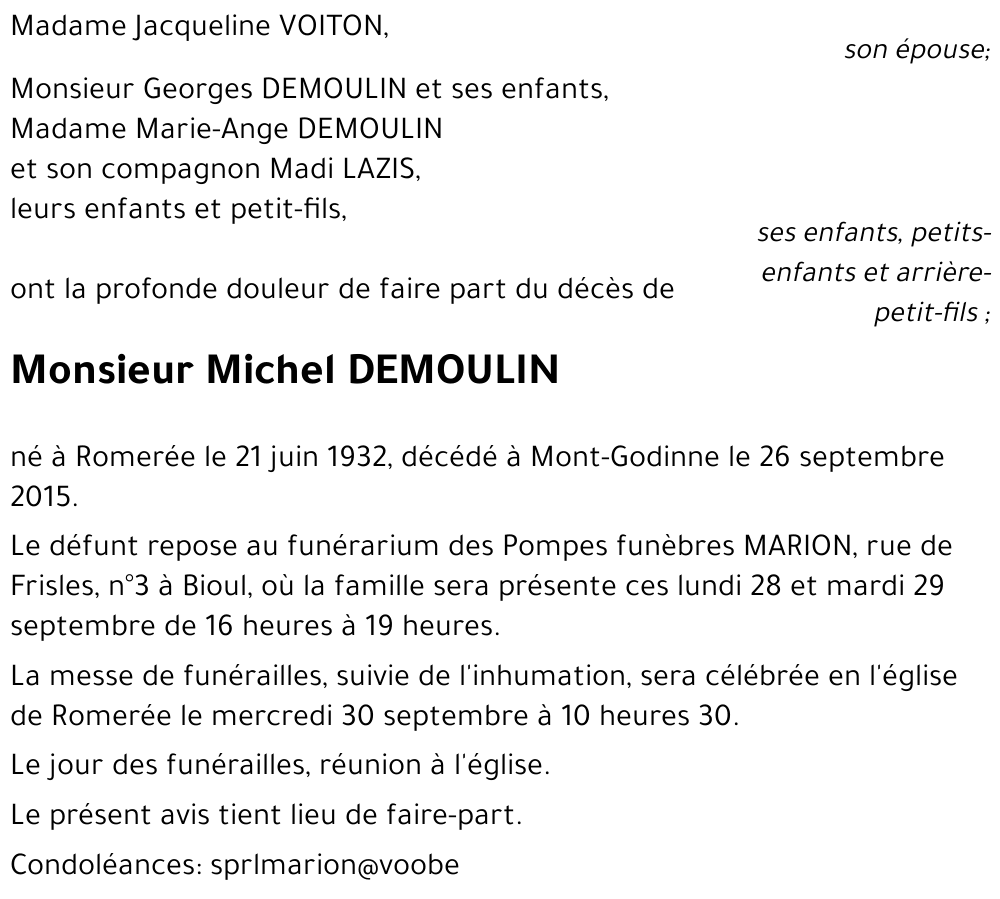 Michel DEMOULIN