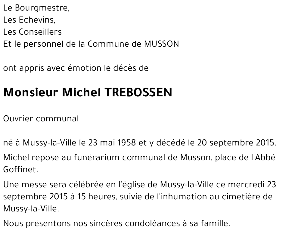 Michel TREBOSSEN