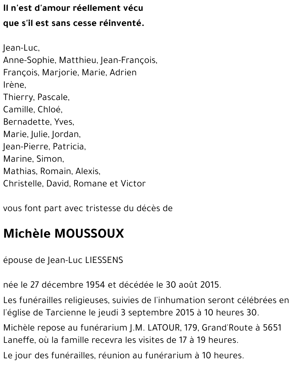 Michèle MOUSSOUX