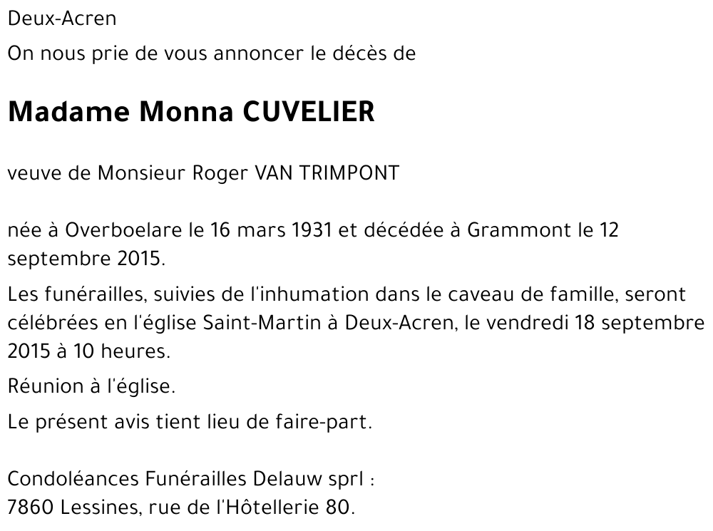 Monna CUVELIER