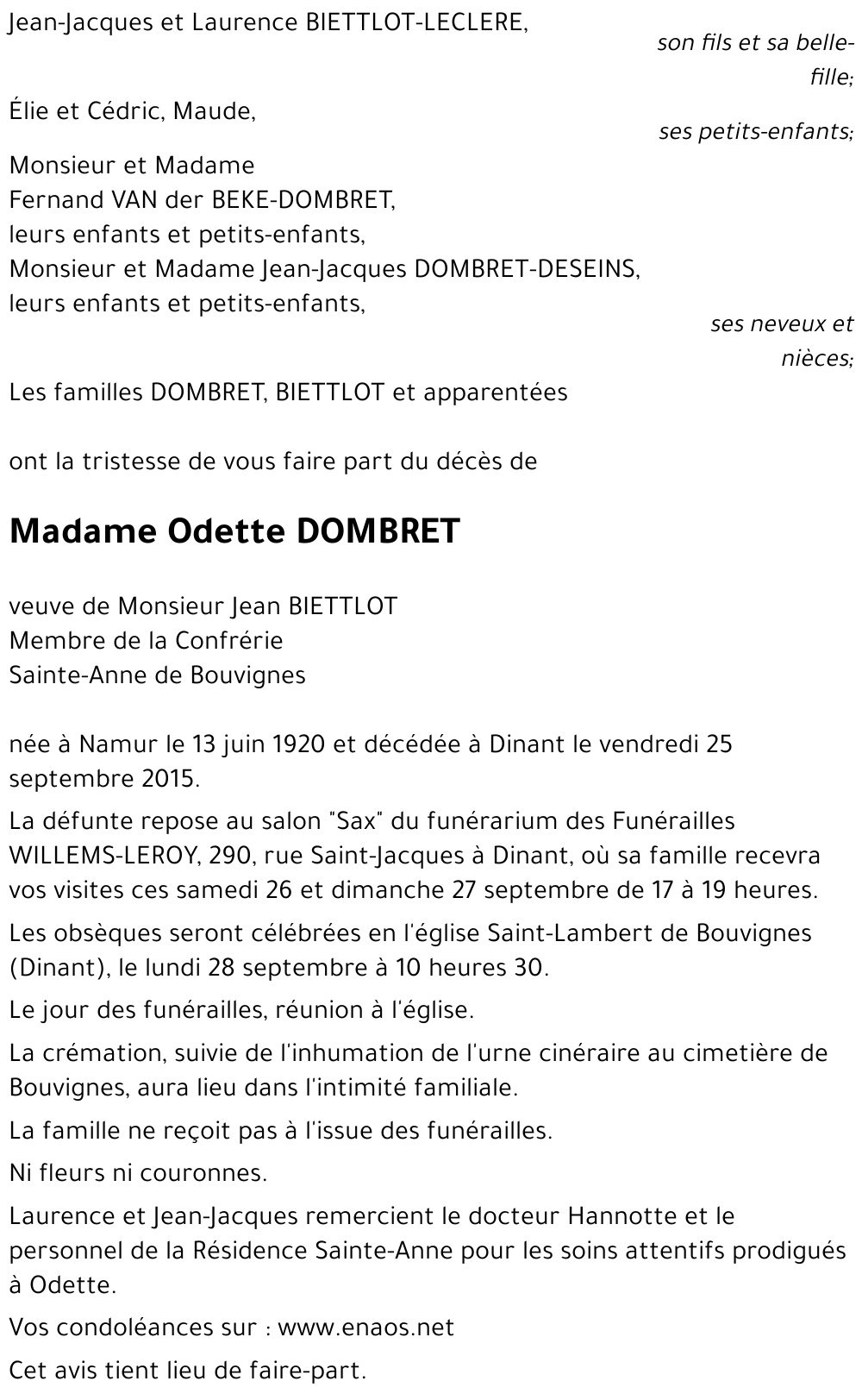 Odette DOMBRET