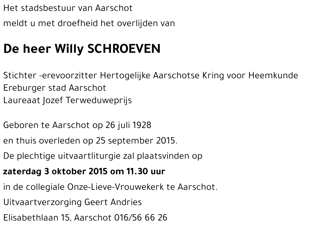 Willy Schroeven