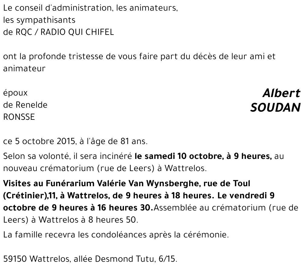 Albert SOUDAN