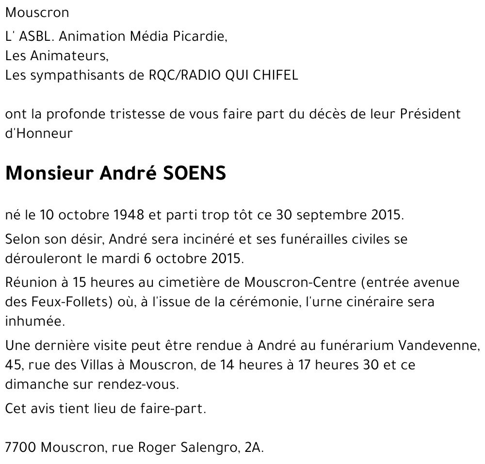 André SOENS
