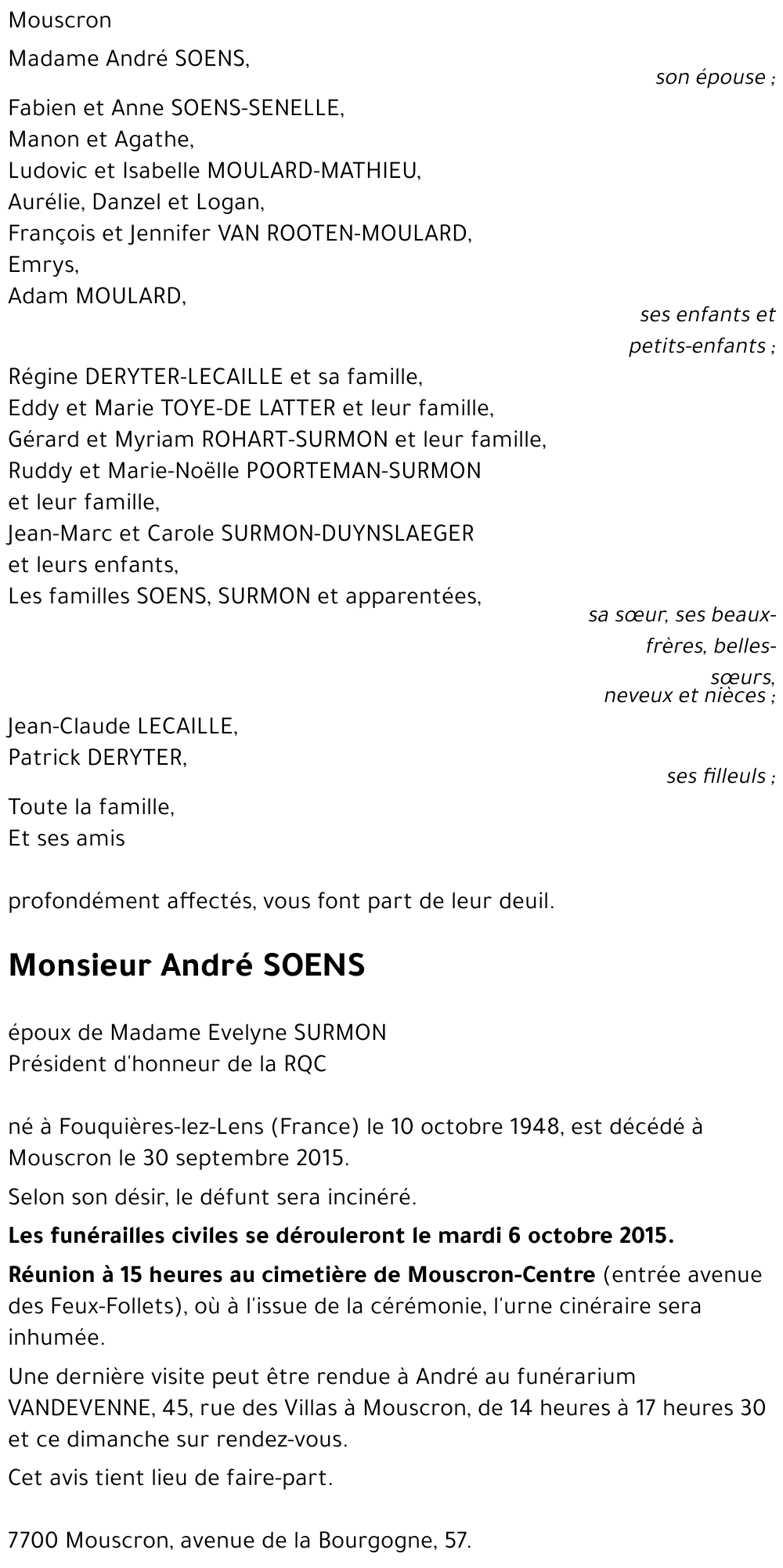 André SOENS