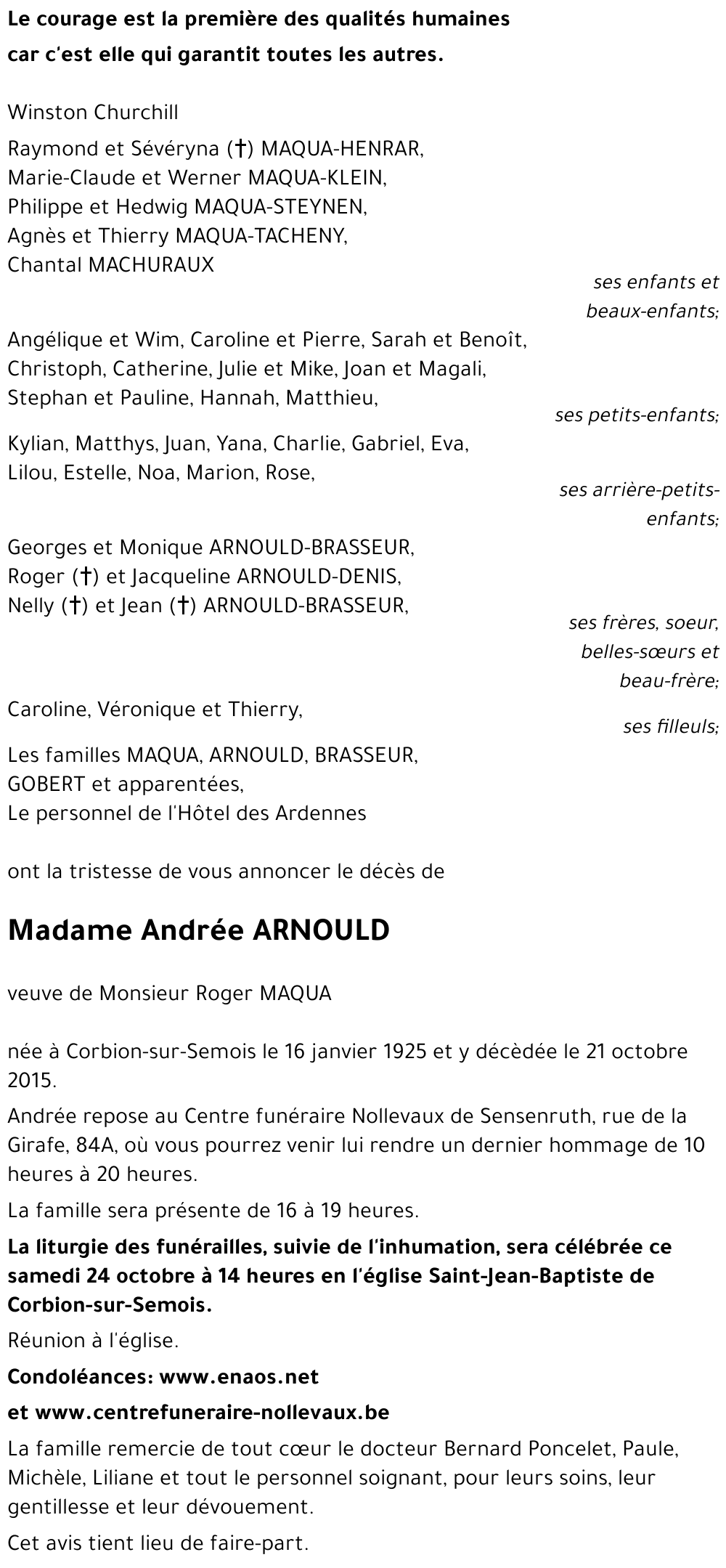 Andrée ARNOULD