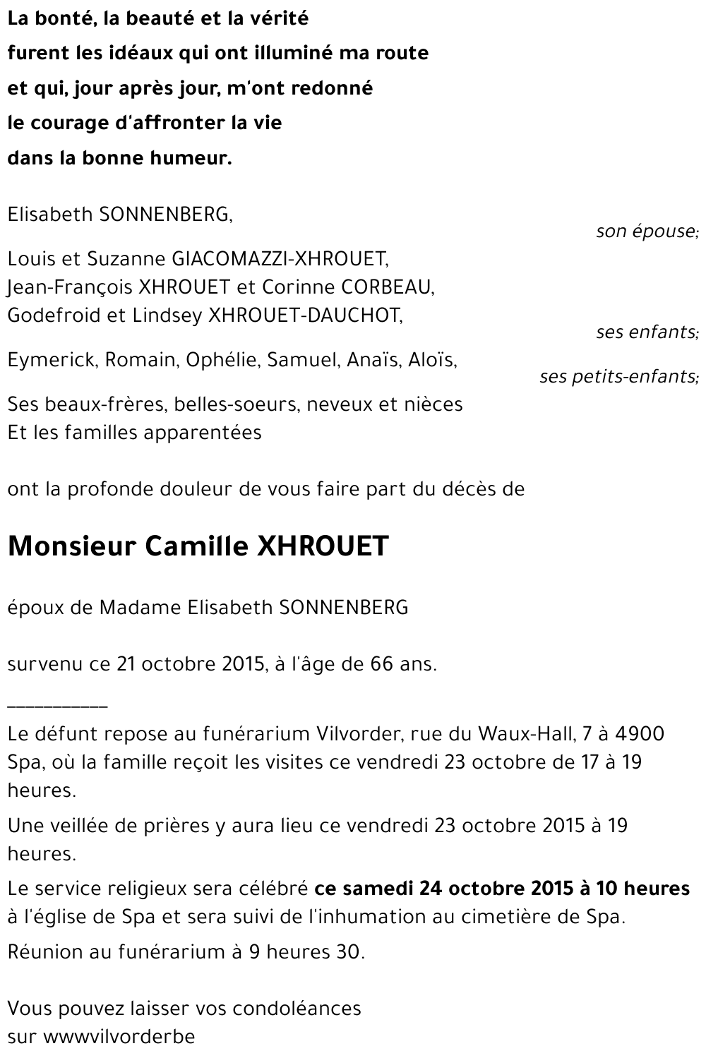 Camille XHROUET